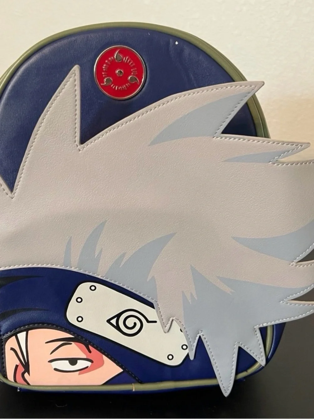Naruto Shippuden Kakashi Peeking Mini Backpack - Exclusive - Rare Find